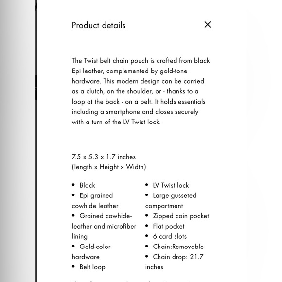 Louis Vuitton Twist Belt Chain Pouch wallet - Picture 5 of 6